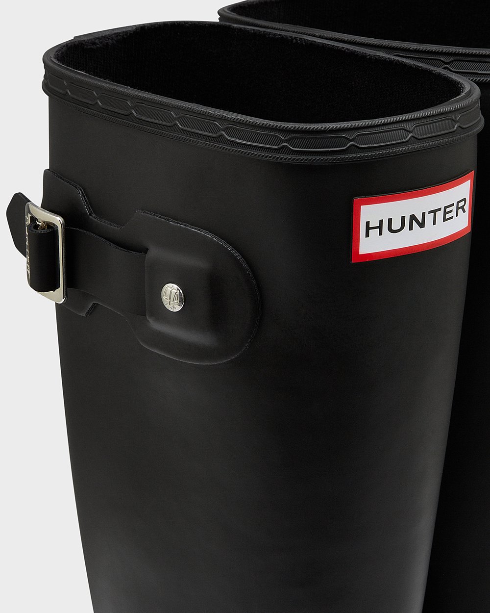 Womens Hunter Tall Rain Boots Black - Original Tour Foldable - 7381405-QG